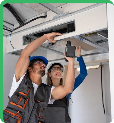worker performing window cleaning